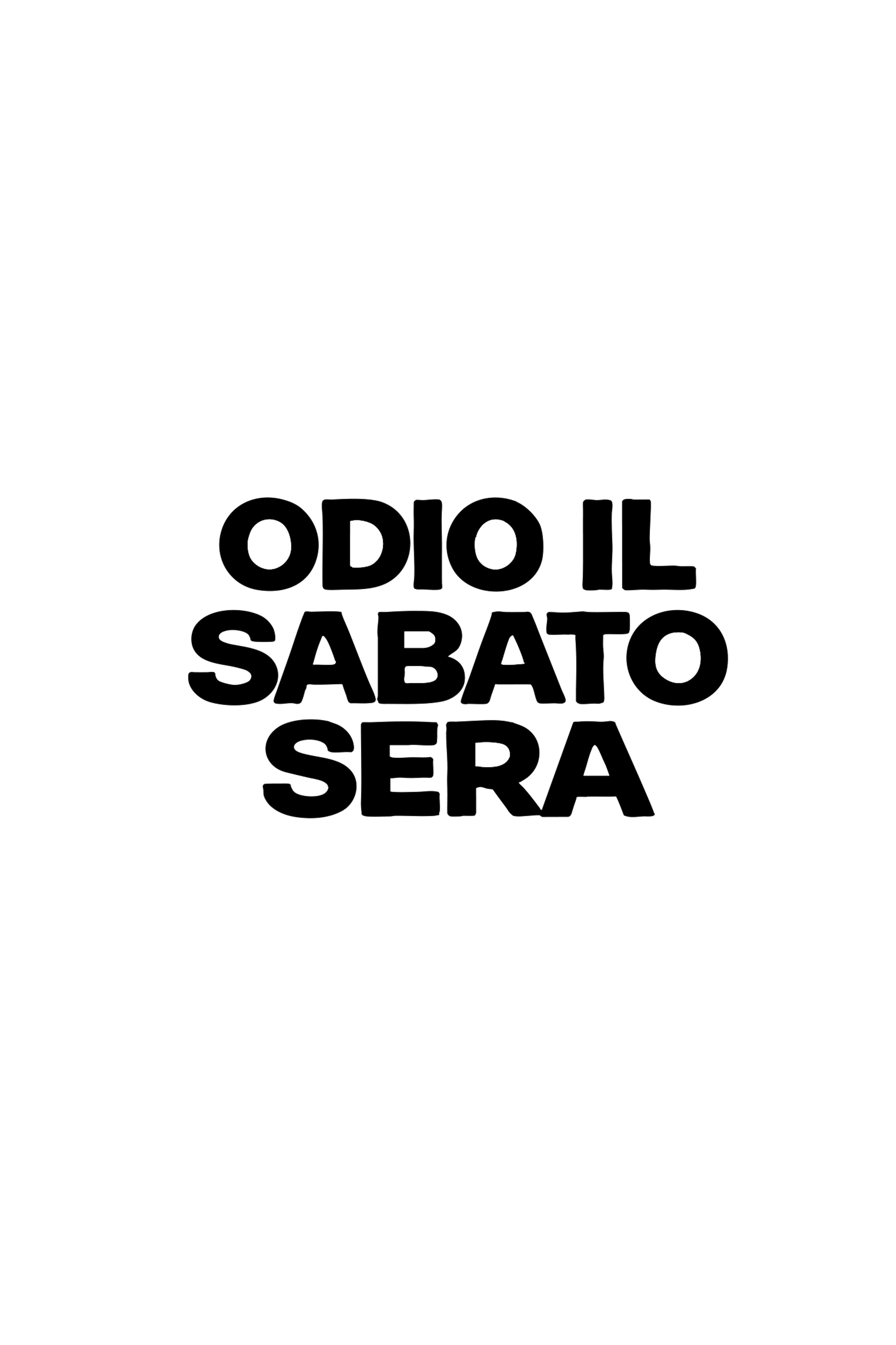 Tank top "Odio il sabato sera"