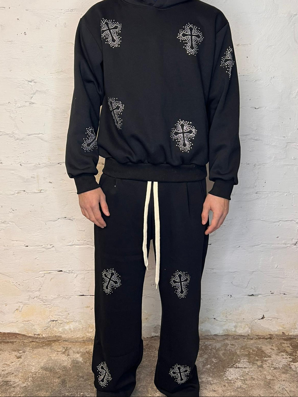 Coordinato croci e brillantini