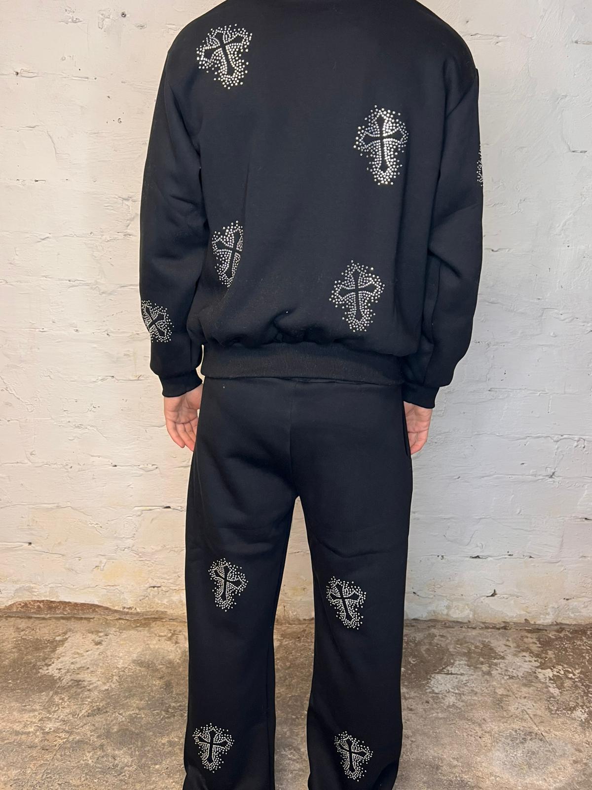 Coordinato croci e brillantini