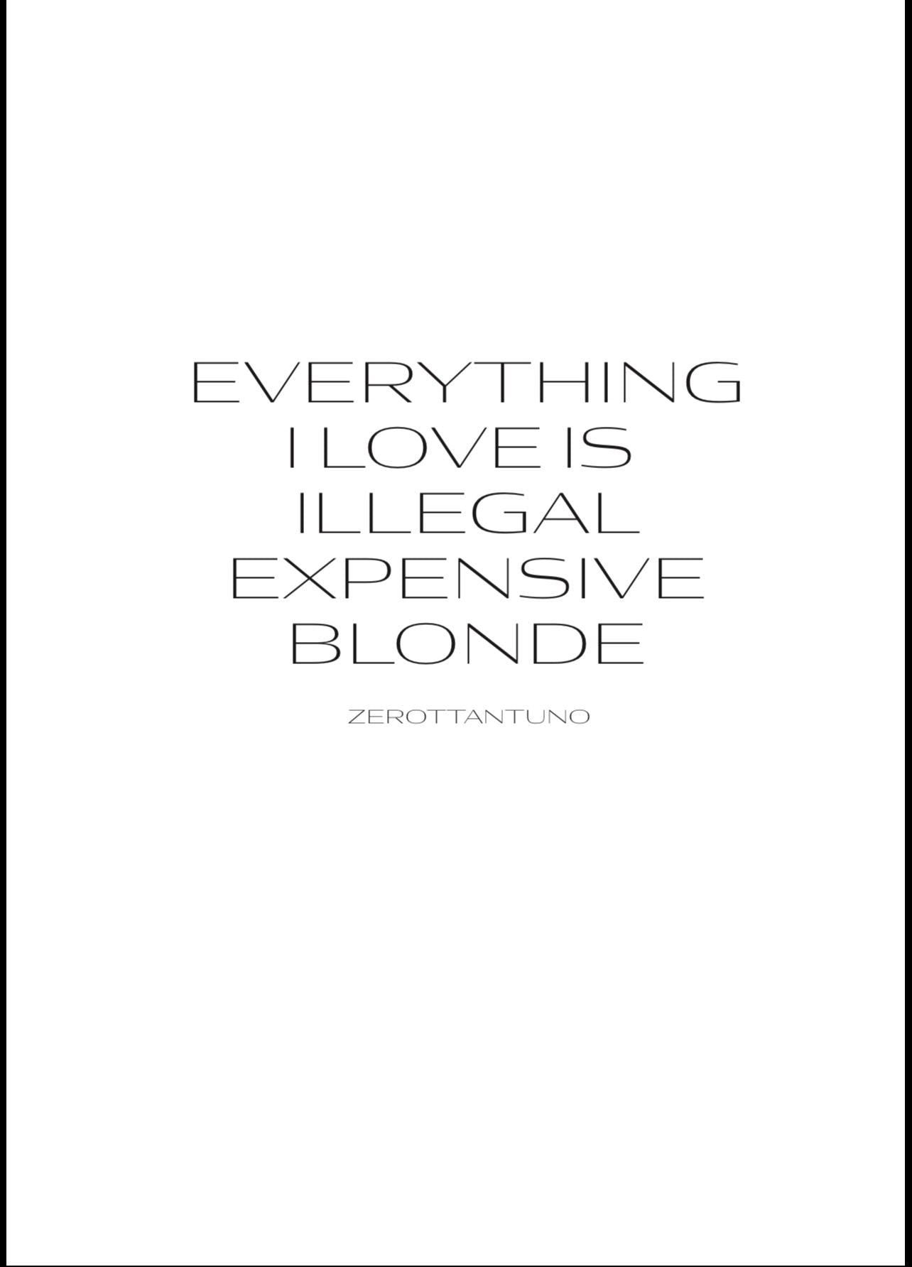 Expensive "BLONDE"